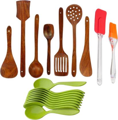 PURCHAZE24X7 Kitchen Utensils Set Of 15 Non-Stick Coated Cookware Set