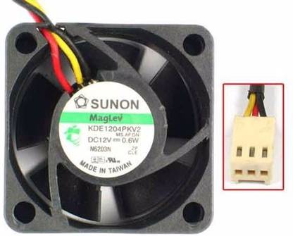 shoptron SUNON KDE1204PKV2 DC 12V 0.6W 4020 Maglev 3 Wire Silent Cooling Fan 40x40x20mm Cooling Fan All in one Cooler