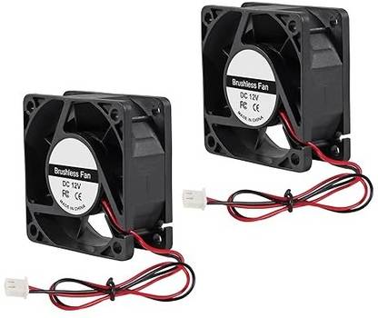 Enormity 12V Brushless DC Cooling Fan for DIY 3D Printer Extruder Humidifier 60*25mm 2PCS Cooling Fan All in one Cooler