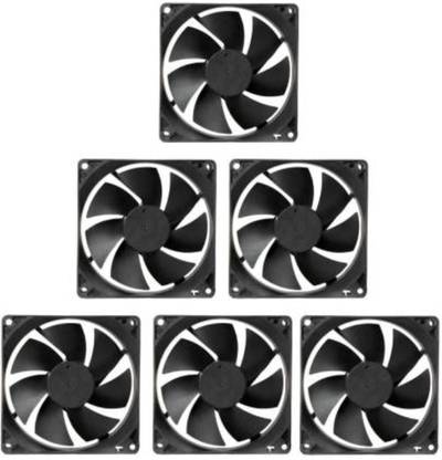 Electronic Spices PACK OF 6 DC 12V Cooling Fan for PC Case 3 INCH Cooling Fan for PC CPU Cooler Cooling Fan All in one Cooler