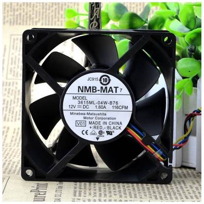 Electronic Spices Radiator Cooling Fan NMB 3615ML-04W-B76 9238 12V 1.6A 92X92X38mm 2 Ball Bearing Fan with Heat Sinks All in one Cooler