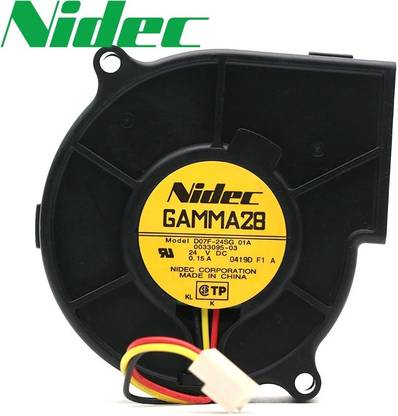 इलेक्ट्रॉनिक स्पाईसेस D07F-24SG 01A 7530 24V 0.15A 70mm frequency converter turbo blower fan for Nidec कूलर