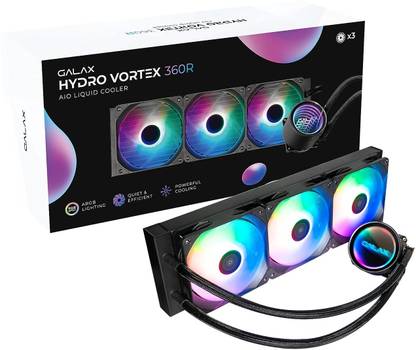 GALAX Hydro Vortex 360R ARGB Black CPU AIO Liquid Liquid Cooling All in one Cooler