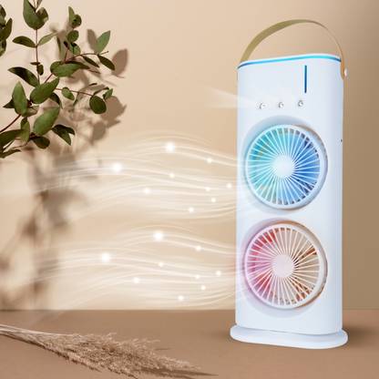 VARINCE ENTERPRISES Portable Mini Air Cooler Fan Mist Humidifier USB Rechargeable with Remote Cooler Air_cooler_001 USB Air Cooler