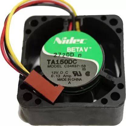 zero defect Nidec C34637–58 DC 12V 0.13A 40mm Fan Cooler