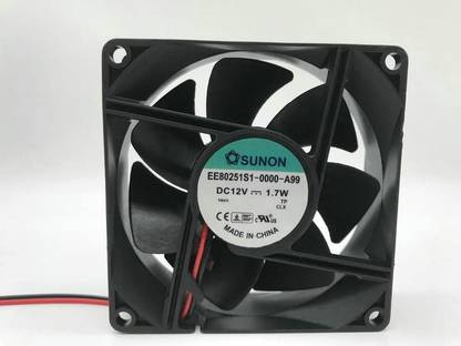 Enormity SUNON EE80251S1-0000-A99 Axial Fan 12V-1.70W DC Air Cooling Fan 80*25mm 2Wire Fan with Heat Sinks All in one Cooler