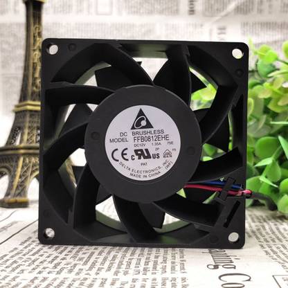 Electronic Spices Delta FFB0812EHE DC 12v 1.35a 8038 Axial Cooling Fan 80x80x38mm Fan with Heat Sinks All in one Cooler