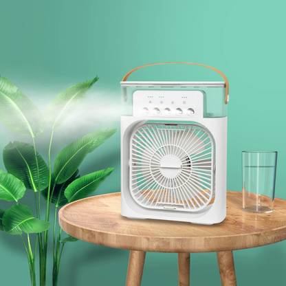 Qolic Mini Portable AC For Room and Office With Mist Spray Humidifier Cooling Fan All in one Cooler