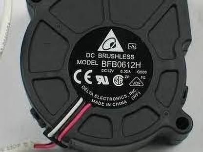 VINITRON Delta BFB0612H DC12v 0.22A 60x60x25mm 2Pin Projector Turbo Fan Blower Fan with Heat Sinks All in one Cooler
