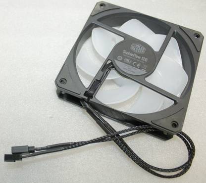 The Shoptron CoolerMaster Sickleflow 120 Fan DF1202512RFMN Non Led 650-1800rpm 120*25mm Fan with Heat Sinks & Pipes All in one Cooler