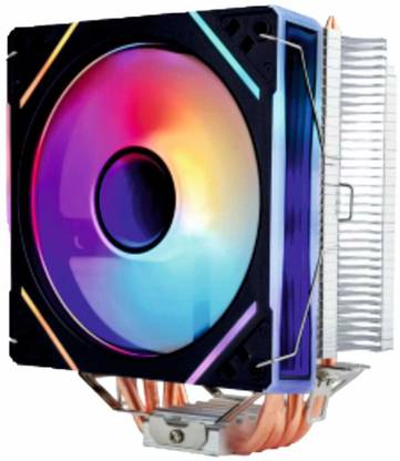 bequick premium 120mm Argb fan cpu cooler with 4 heat pipe with mirror effect Cooler