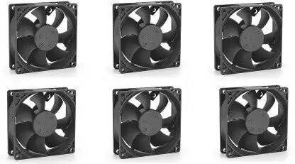 zero defect 12V Cooling Fan, 60mm CPU Cooler Radiator Fan Pack of 6 Cooler