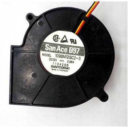 Electronic Spices 12V 0.68A Turbo Blower Cooling Fan 3-wire Cooling Fan All in one Cooler