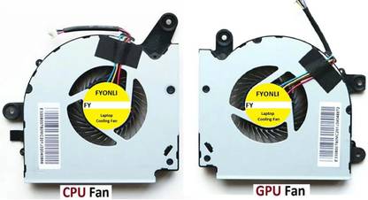 FYONLI CPU & GPU Fan for MSI GF75 Thin 9SC 8RC 8RD 9SC 9SD Series Fan DC5V Cooling Fan Laptop Cooler