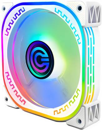 CIRCLE GAMING 120mm ARGB Case Fan, Infinity Mirror Design, PWM Control, ARGB Sync, 1500 RPM, Cooler