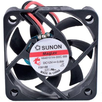 shoptron DC12V SUNON HA40101V4-000C-999 4010MM 0.08A 2-Wire Cooling Fan with Heat Sinks All in one Cooler