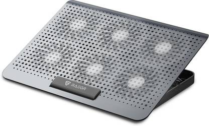 RAEGR RapidCool 900 Aluminium With 2 USB Port | Multi-Angle Adjustment Laptop Ergonomic Cooling Pad with Adjustable Height