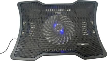 Frontech Laptop Air Cooling with LED Lights | 120mm with USB Port | Adjustable Height 1 Fan Ergonomic Cooling Pad with Adjustable Height