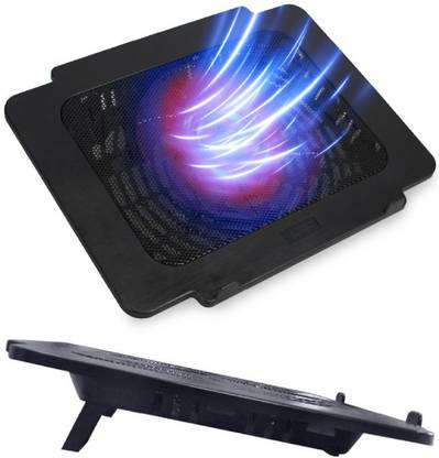 Aliens Laptop Cooling Pad Stand Riser, Portable Slim Quiet USB Powered Gaming Cooler 1 Fan Ergonomic Cooling Pad with Adjustable Height
