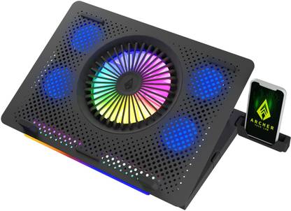 Archer Tech Lab ATL-CP-R25P2 5 Fan Ergonomic Cooling Pad with Adjustable Height