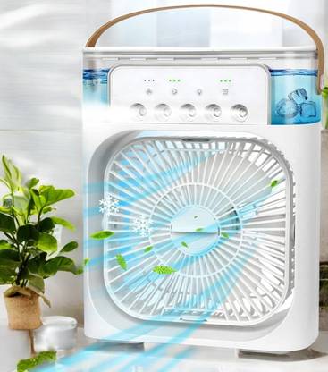 RANGOKI Mini portable cooler AC Mist Spray air conditioners for room 3 Fan Cooling Pad with Adjustable Height