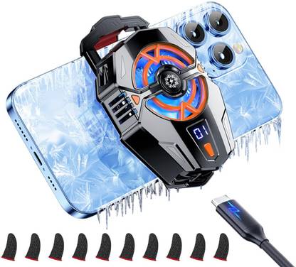 ZITRONIX Gaming Phone Cooler Fan Adjustable 3 Speed Universal Type C 1 Fan Cooling Pad