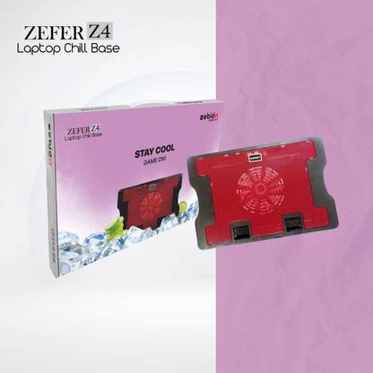 zebion Zefer Z4 Cooler Base Laptop 1 Fan Cooling Pad