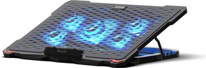 EVOFOX Typhoon 17.3 inches with blue LED 5 Fan Ergonomic Cooling Pad with Adjustable Height