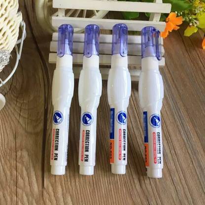 triple paper Correction Stationary 2 mm Correction Pen 2mm Whitener (Pack of 4)
