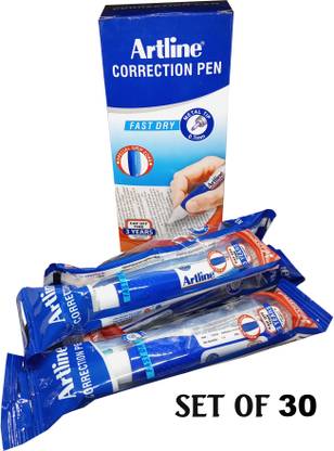 Artline A Series 15ml Whitener Correction Pen (Set of 30) 0 mm Correction Pen