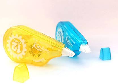RAZY Correction Tape Set of 2 Correction Tape for School & Office 5 mm Correction Tape