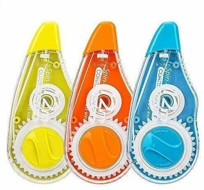 Eclet Correction Tape - Pack of 2 Pcs Correction Tape 12 Meter X 5 MM, for Journal, 1 ml 5 mm Correction Tape comes in a compact applicator