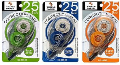 Sannu Big Correction Tape Smooth Sticky Rolling, Easy to use 5 mm Correction Tape