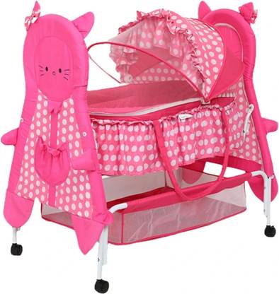 KIDDERY Bella+Baloo with Mosquito Net And Detachable Carry Basket Bassinet