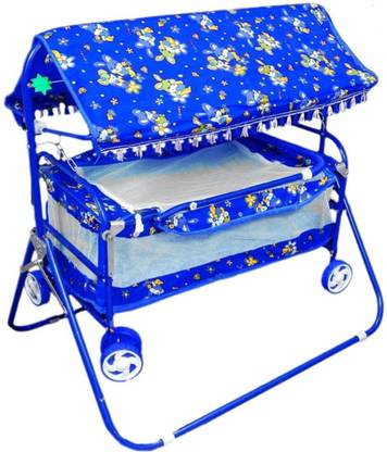 CHUNKY'S Foldable Cradle Mosquito Net Jhula Palna Stroller Infant & Toddler Beds Bassinet Bassinet