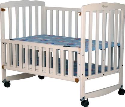 Arcedo Crest Wooden Baby Cot Cot