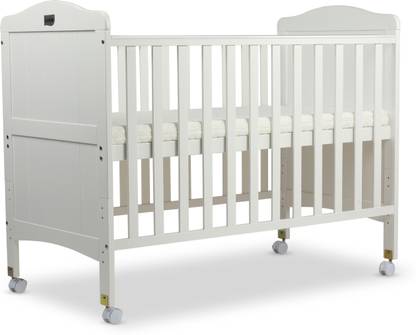 LuvLap C-65 Baby Wooden Cot for Kids with Mattress, 3 Level height adjustment, Cot