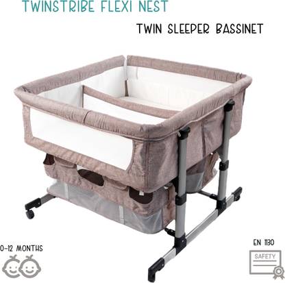 TwinsTribe Flexi Nest: Twin Sleeper Bassinet Bassinet