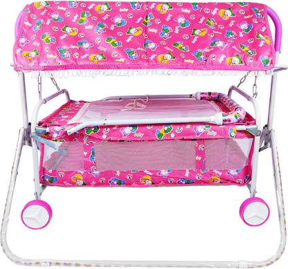 SWING N FLY Baby Cradle Mosquito Net Jhula Palna Stroller Infant & Toddler Beds Bassinet