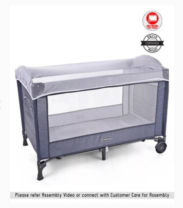 FUSSY Babyhug my space playpen with removable mosquito net Bassinet