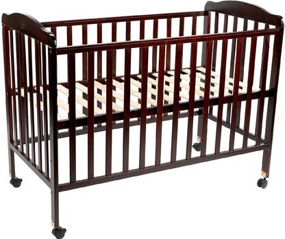 LuvLap C-60 Baby Wooden Cot with Mosquito Net (without Mattress), 0 to 2 years, Cot
