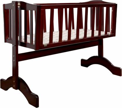 LuvLap C-10 Baby Wooden Cot, Baby Cradle, Baby Crib, with Mosquito Net Cot