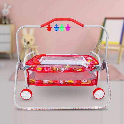 SWING N FLY Baby Cradle Mosquito Net Jhula Palna Stroller Infant & Toddler Beds Bassinet