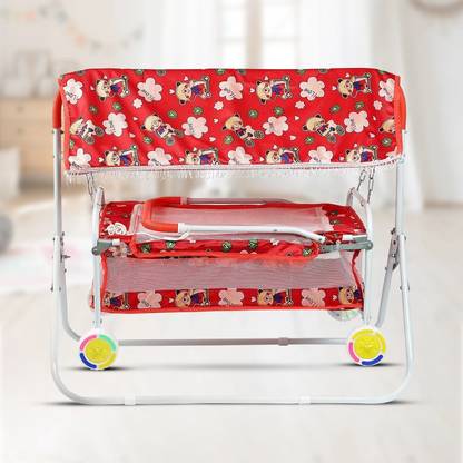 SWING N FLY Baby Cradle Mosquito Net Jhula Palna Stroller Infant & Toddler Beds Bassinet