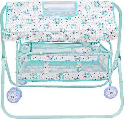 SWINGISH Musical Cradle square pipe for new born baby Cot