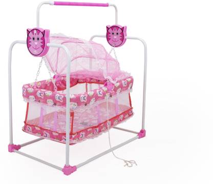 SWINGISH Baby Swing Cradle Jhula with Mosquito Net for New Born Baby. Cot