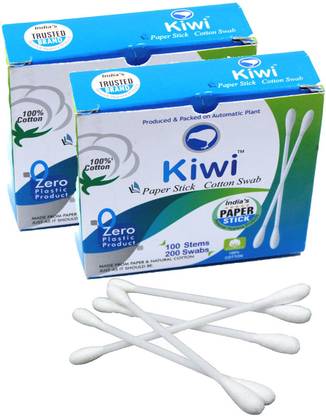 KIWI Ear Cleaning Swabs for Removing Ear Wax - 200 Buds