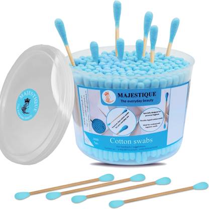 MAJESTIQUE 500-Swab Ear Cleaner Buds Eco-Friendly and Multi-Functional Cotton Swab Stick