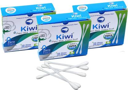 KIWI Ear Cleaning Swabs for Removing Ear Wax - 200 Buds