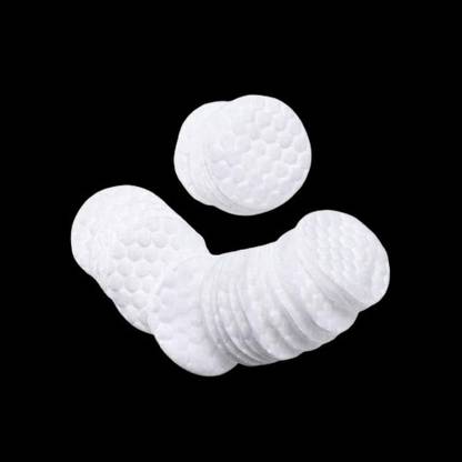 Glamezone Cotton Pads For Face Cleansing, Makeup Remover Cotton Pads Embossed - 50